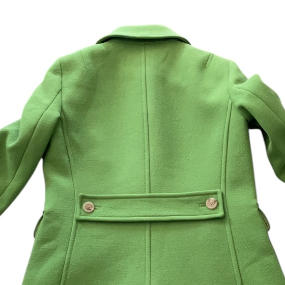 J. Crew Green Wool Blend Coat, size 2 - Picture 7 of 15